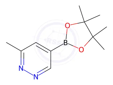 Chemical structure of 3-Methyl-5-(4,4,5,5-tetramethyl-[1,3,2]dioxaborolan-2-yl)pyridazine