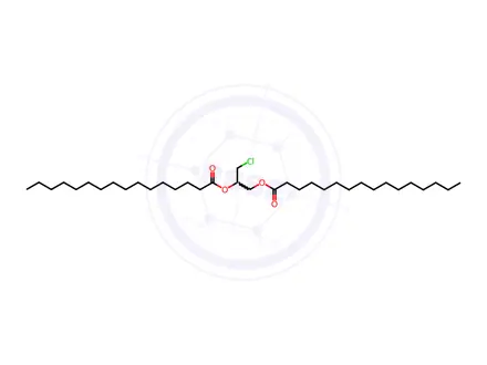 Chemical structure of 3-Chloro-1,2-propanediol dipalmitate
