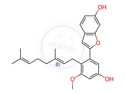Chemical structure of Mulberrofuran A