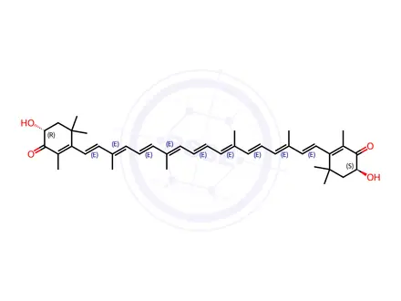 Chemical structure of Astaxanthin Impurity 2