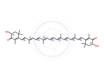 Chemical structure of Astaxanthin