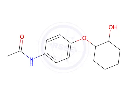 Chemical structure of N-{4-[(2-Hydroxycyclohexyl)oxy]phenyl}acetamide