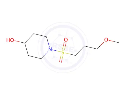 Chemical structure of 1-(3-methoxypropanesulfonyl)piperidin-4-ol