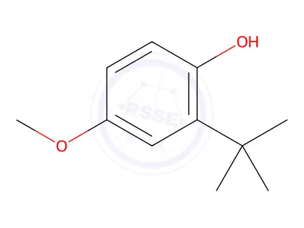 Chemical structure of Butylated hydroxyanisole