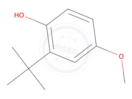 Chemical structure of Butylated hydroxyanisole