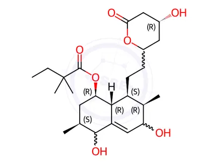 Chemical structure of (3S,5S)-Dihydroxy Simvastatin