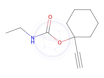 Chemical structure of Carbamic acid, ethyl-, 1-ethynylcyclohexyl ester (6CI)