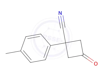 Chemical structure of 3-Oxo-1-(p-tolyl)cyclobutane-1-carbonitrile