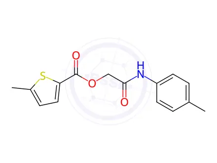 Chemical structure of 2-Oxo-2-(p-tolylamino)ethyl 5-methylthiophene-2-carboxylate