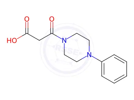 Chemical structure of 3-Oxo-3-(4-phenyl-1-piperazinyl)propanoic acid