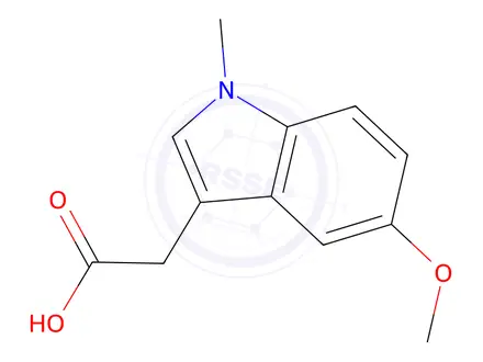 Chemical structure of 2-(5-Methoxy-1-methyl-1H-indol-3-yl)acetic acid
