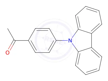 Chemical structure of 1-(4-(9H-carbazol-9-yl)phenyl)ethanone