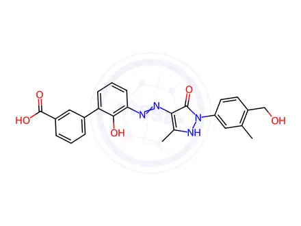 Chemical structure of Eltrombopag Metabolite M1