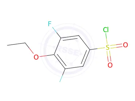 Chemical structure of 4-Ethoxy-3,5-difluorobenzenesulfonylchloride