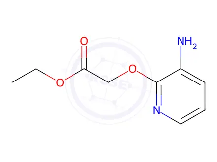 Chemical structure of Acetic acid, [(3-amino-2-pyridinyl)oxy]-, ethyl ester (9CI)