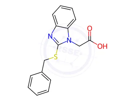 Chemical structure of [2-(Benzylthio)-1H-benzimidazol-1-yl]acetic acid