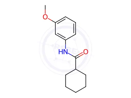 Chemical structure of N-(3-methoxyphenyl)cyclohexanecarboxamide