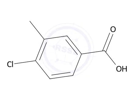Chemical structure of 4-Chloro-3-methylbenzoic Acid