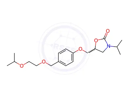 Chemical structure of 5-((4-((2-Isopropoxyethoxy)methyl)phenoxy)methyl)-3-isopropyloxazolidin-2-one