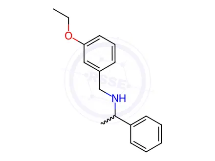 Chemical structure of N-(3-ethoxybenzyl)-1-phenylethan-1-amine