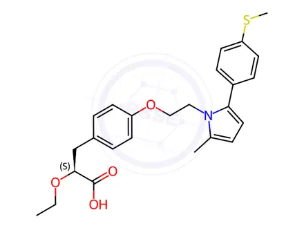 Chemical structure of Saroglitazar
