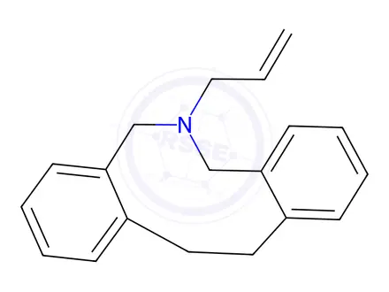 Chemical structure of 6-Allyl-6,7,12,13-tetrahydro-5H-dibenz[c,g]azonine