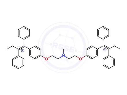 Chemical structure of Tamoxifen Citrate Impurity 18 (Tamoxifen Dimer)