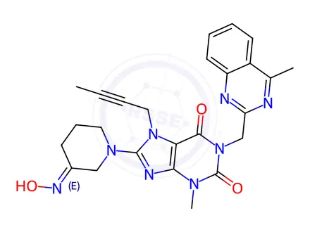 Chemical structure of Linagliptin Impurity 136