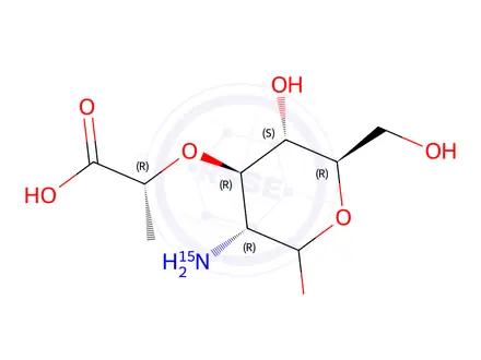 Chemical structure of Muramic Acid-15N