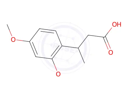 Chemical structure of 3-(2,4-Dimethoxyphenyl)butanoic acid