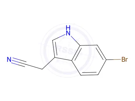 Chemical structure of 2-(6-Bromo-1H-indol-3-yl)acetonitrile