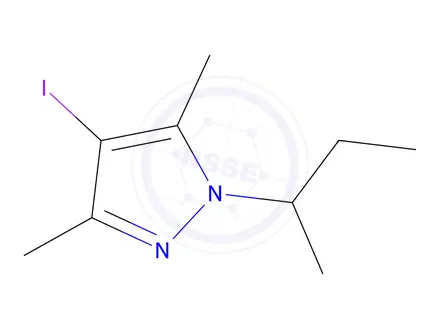 Chemical structure of 1-(Sec-butyl)-4-iodo-3,5-dimethyl-1h-pyrazole