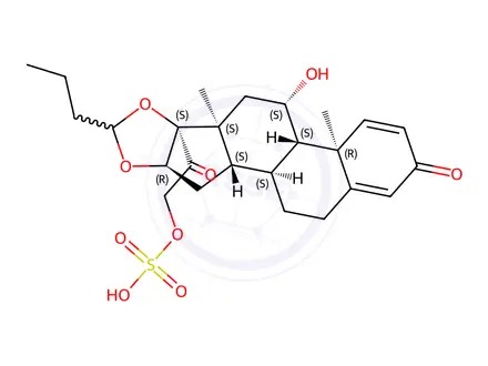 Chemical structure of Budesonide 21-Sulfate