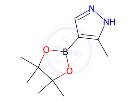 Chemical structure of 3-Methyl-4-(4,4,5,5-tetramethyl-1,3,2-dioxaborolan-2-yl)-1H-pyrazole