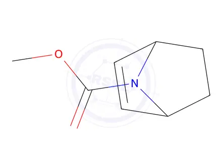 Chemical structure of 7-Azabicyclo[2.2.1]hept-2-ene-7-carboxylicacid,methylester(9CI)
