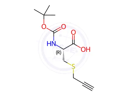Chemical structure of Boc-L-Cys(Propargyl)-OH