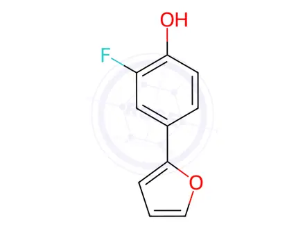 Chemical structure of 2-Fluoro-4-(furan-2-yl)phenol