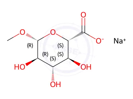 Chemical structure of Methyl β-D-glucuronide sodium salt