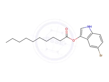Chemical structure of (5-Bromo-1H-indol-3-yl) decanoate