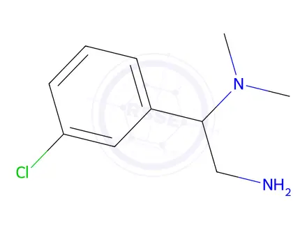 Chemical structure of [2-Amino-1-(3-chlorophenyl)ethyl]dimethylamine