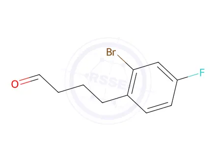 Chemical structure of 4-(2-Bromo-4-fluorophenyl)butanal