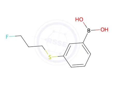 Chemical structure of (3-((3-Fluoropropyl)thio)phenyl)boronic acid