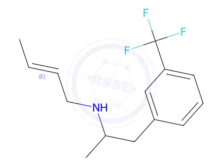 Chemical structure of N-(2-Butenyl)-α-methyl-m-(trifluoromethyl)phenethylamine
