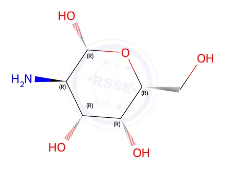 Chemical structure of (2R,3R,4R,5R,6R)-3-amino-6-(hydroxymethyl)tetrahydro-2H-pyran-2,4,5-triol