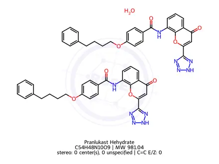 Chemical structure of Pranlukast Hehydrate