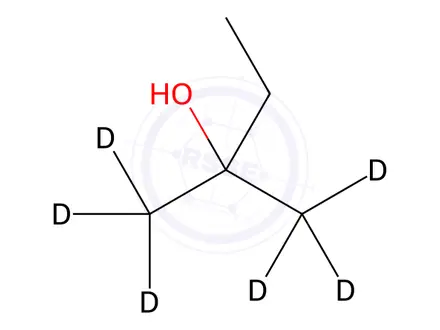 Chemical structure of tert-Pentanol-d6 Solution in Methanol