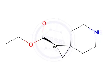 Chemical structure of Ethyl (R)-6-azaspiro[2.5]Octane-1-carboxylate