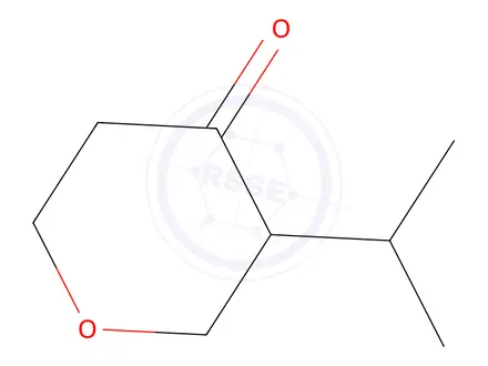 Chemical structure of 3-(Propan-2-yl)oxan-4-one