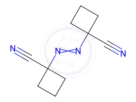 Chemical structure of 1,1'-Azobis(cyclobutanecarbonitrile)