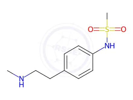 Chemical structure of N-[4-[2-(Methylamino)ethyl]phenyl]methanesulfonamide